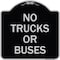 Signmission No Trucks or Buses Heavy-Gauge Aluminum Architectural Sign, 18" H, BS-1818-23557 A-DES-BS-1818-23557 - alternate 1